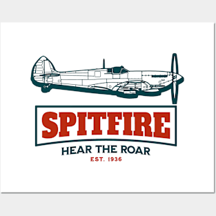 Spitfire - Hear The Roar | WW2 Plane Posters and Art